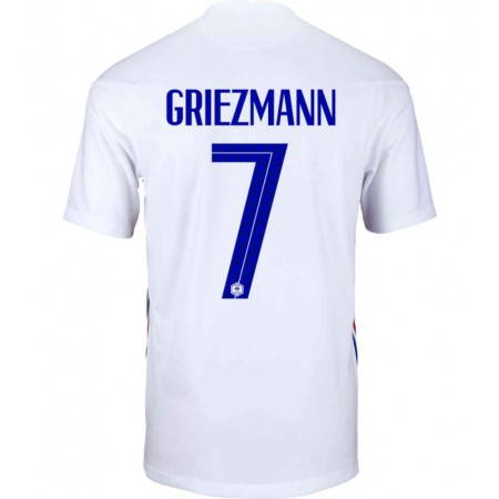 Koszulka Francja Antoine Griezmann 7 Wyjazdowe Koszulki Piłkarskie EURO 2020 Krótki Rękaw